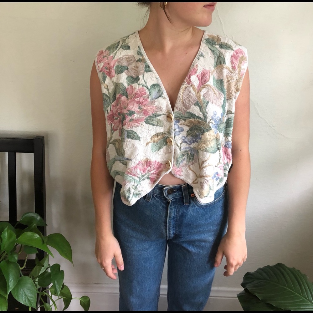 Vintage knit tank/vest